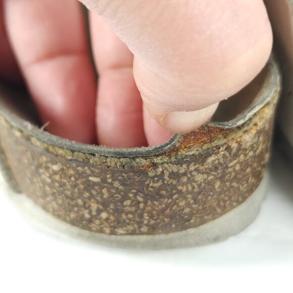 Birkenstock Men's Boston EU43 US10 White Leather Closed Toe Mules Clogs - Picture 12 of 16